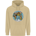 It's Never Too Late Climate Change Mens 80% Cotton Hoodie Sand