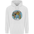 It's Never Too Late Climate Change Mens 80% Cotton Hoodie White