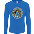 It's Never Too Late Climate Change Mens Long Sleeve T-Shirt Royal Blue