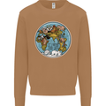 It's Never Too Late Climate Change Mens Sweatshirt Jumper Caramel Latte