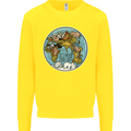 It's Never Too Late Climate Change Mens Sweatshirt Jumper Yellow
