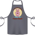 It's Not Easy Being a Yoga Piggy Funny Pig Cotton Apron 100% Organic Steel