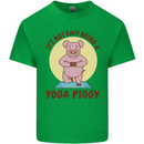 It's Not Easy Being a Yoga Piggy Funny Pig Kids T-Shirt Childrens Irish Green