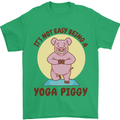 It's Not Easy Being a Yoga Piggy Funny Pig Mens T-Shirt Cotton Gildan Irish Green