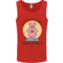 It's Not Easy Being a Yoga Piggy Funny Pig Mens Vest Tank Top Red