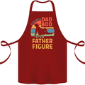 It's Not a Dad Bod It's a Father Figure Cotton Apron 100% Organic Maroon