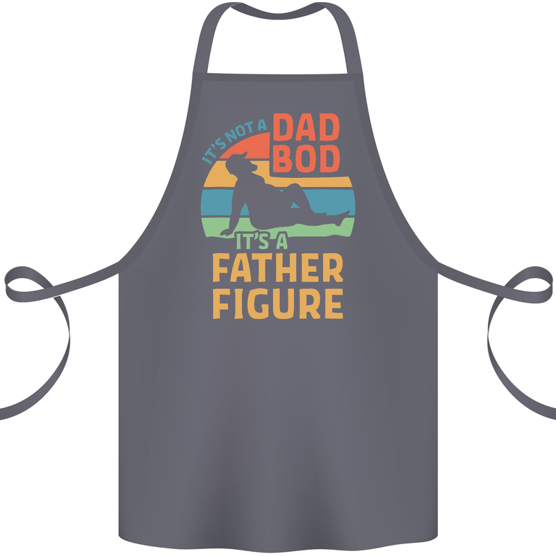 It's Not a Dad Bod It's a Father Figure Cotton Apron 100% Organic Steel
