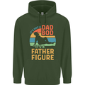It's Not a Dad Bod It's a Father Figure Mens 80% Cotton Hoodie Forest Green