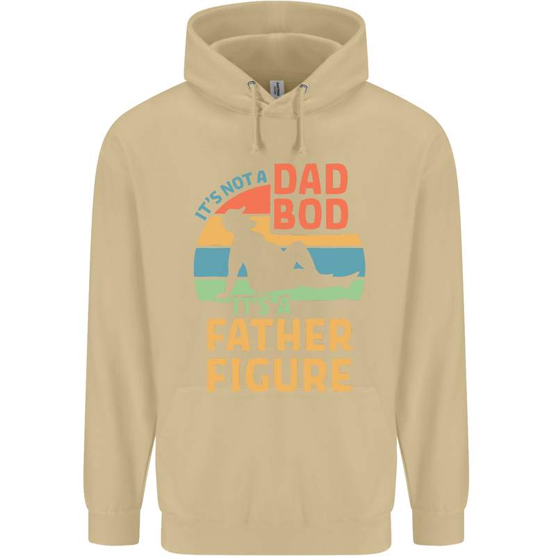 It's Not a Dad Bod It's a Father Figure Mens 80% Cotton Hoodie Sand
