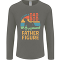 It's Not a Dad Bod It's a Father Figure Mens Long Sleeve T-Shirt Charcoal