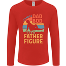 It's Not a Dad Bod It's a Father Figure Mens Long Sleeve T-Shirt Red