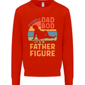 It's Not a Dad Bod It's a Father Figure Mens Sweatshirt Jumper Bright Red