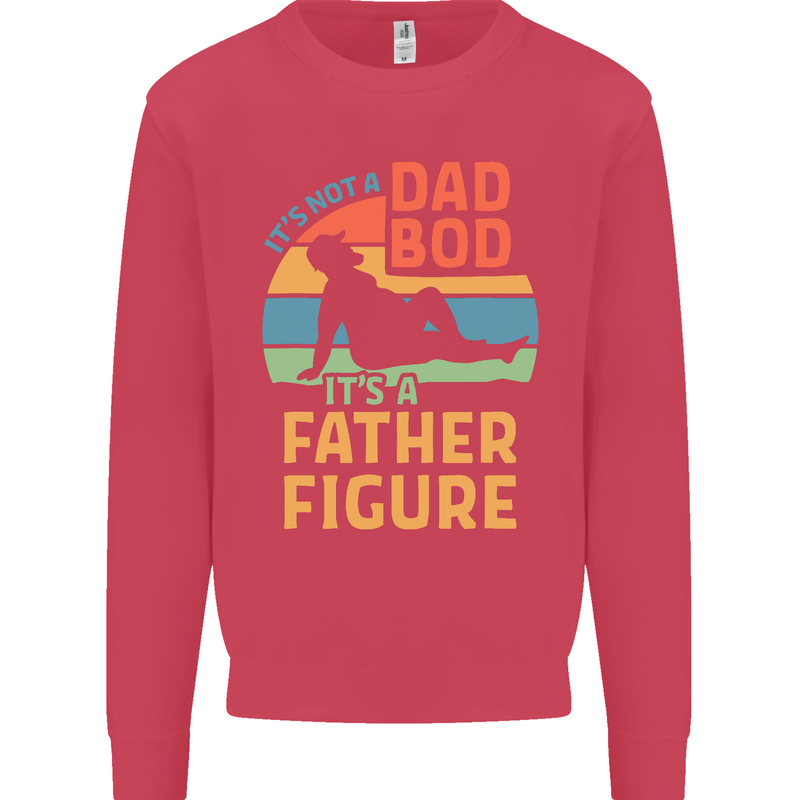 It's Not a Dad Bod It's a Father Figure Mens Sweatshirt Jumper Heliconia