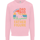 It's Not a Dad Bod It's a Father Figure Mens Sweatshirt Jumper Light Pink