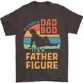 It's Not a Dad Bod It's a Father Figure Mens T-Shirt Cotton Gildan Dark Chocolate
