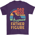 It's Not a Dad Bod It's a Father Figure Mens T-Shirt Cotton Gildan Purple