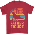 It's Not a Dad Bod It's a Father Figure Mens T-Shirt Cotton Gildan Red