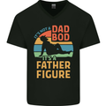 It's Not a Dad Bod It's a Father Figure Mens V-Neck Cotton T-Shirt Black