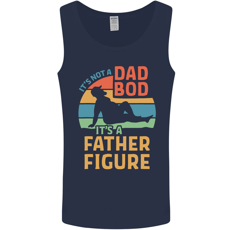 It's Not a Dad Bod It's a Father Figure Mens Vest Tank Top Navy Blue