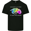 It's Worm Time Baby Conciousness Illusion Kids T-Shirt Childrens Black