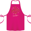 It's a Beautiful Day to Leave Me Alone Cotton Apron 100% Organic Pink