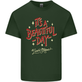It's a Beautiful Day to Leave Me Alone Mens Cotton T-Shirt Tee Top Forest Green