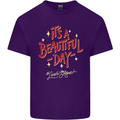 It's a Beautiful Day to Leave Me Alone Mens Cotton T-Shirt Tee Top Purple