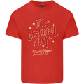 It's a Beautiful Day to Leave Me Alone Mens Cotton T-Shirt Tee Top Red