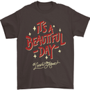 It's a Beautiful Day to Leave Me Alone Mens T-Shirt Cotton Gildan Dark Chocolate