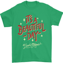 It's a Beautiful Day to Leave Me Alone Mens T-Shirt Cotton Gildan Irish Green