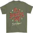 It's a Beautiful Day to Leave Me Alone Mens T-Shirt Cotton Gildan Military Green