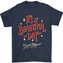 It's a Beautiful Day to Leave Me Alone Mens T-Shirt Cotton Gildan Navy Blue
