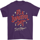 It's a Beautiful Day to Leave Me Alone Mens T-Shirt Cotton Gildan Purple