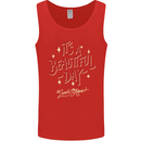 It's a Beautiful Day to Leave Me Alone Mens Vest Tank Top Red