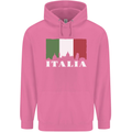 Italy Skyline Italian Flag Childrens Kids Hoodie Azalea