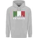 Italy Skyline Italian Flag Childrens Kids Hoodie Sports Grey