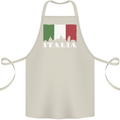 Italy Skyline Italian Flag Cotton Apron 100% Organic Natural