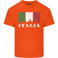 Italy Skyline Italian Flag Kids T-Shirt Childrens Orange
