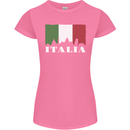 Italy Skyline Italian Flag Womens Petite Cut T-Shirt Azalea