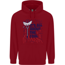 Its All About the Coal Funny BBQ Grill Childrens Kids Hoodie Red
