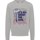 Its All About the Coal Funny BBQ Grill Kids Sweatshirt Jumper Sports Grey