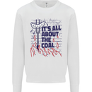 Its All About the Coal Funny BBQ Grill Kids Sweatshirt Jumper White