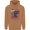 Its All About the Coal Funny BBQ Grill Mens 80% Cotton Hoodie Caramel Latte
