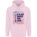 Its All About the Coal Funny BBQ Grill Mens 80% Cotton Hoodie Light Pink