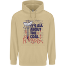 Its All About the Coal Funny BBQ Grill Mens 80% Cotton Hoodie Sand