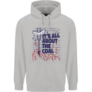 Its All About the Coal Funny BBQ Grill Mens 80% Cotton Hoodie Sports Grey