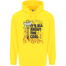 Its All About the Coal Funny BBQ Grill Mens 80% Cotton Hoodie Yellow