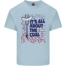Its All About the Coal Funny BBQ Grill Mens Cotton T-Shirt Tee Top Light Blue