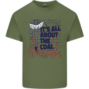 Its All About the Coal Funny BBQ Grill Mens Cotton T-Shirt Tee Top Military Green