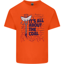 Its All About the Coal Funny BBQ Grill Mens Cotton T-Shirt Tee Top Orange